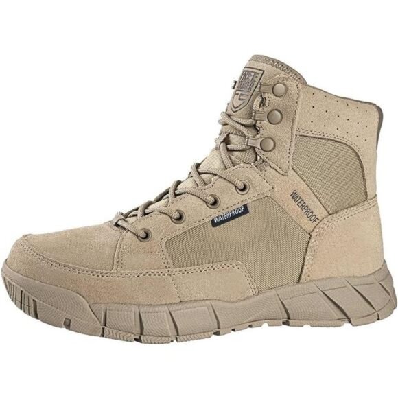 Men's Waterproof Hiking Tactical Boots Lightweight, 6 Inches - Picture 2 of 6